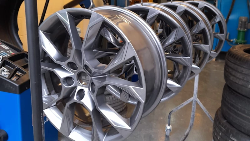 repaired alloy wheels