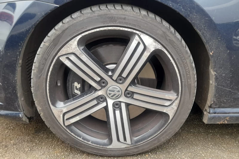 Old alloy wheels scuffed