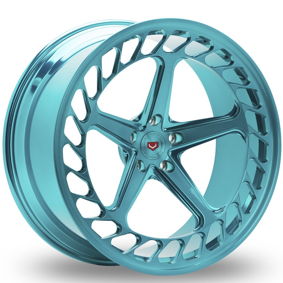 light blue alloy wheels