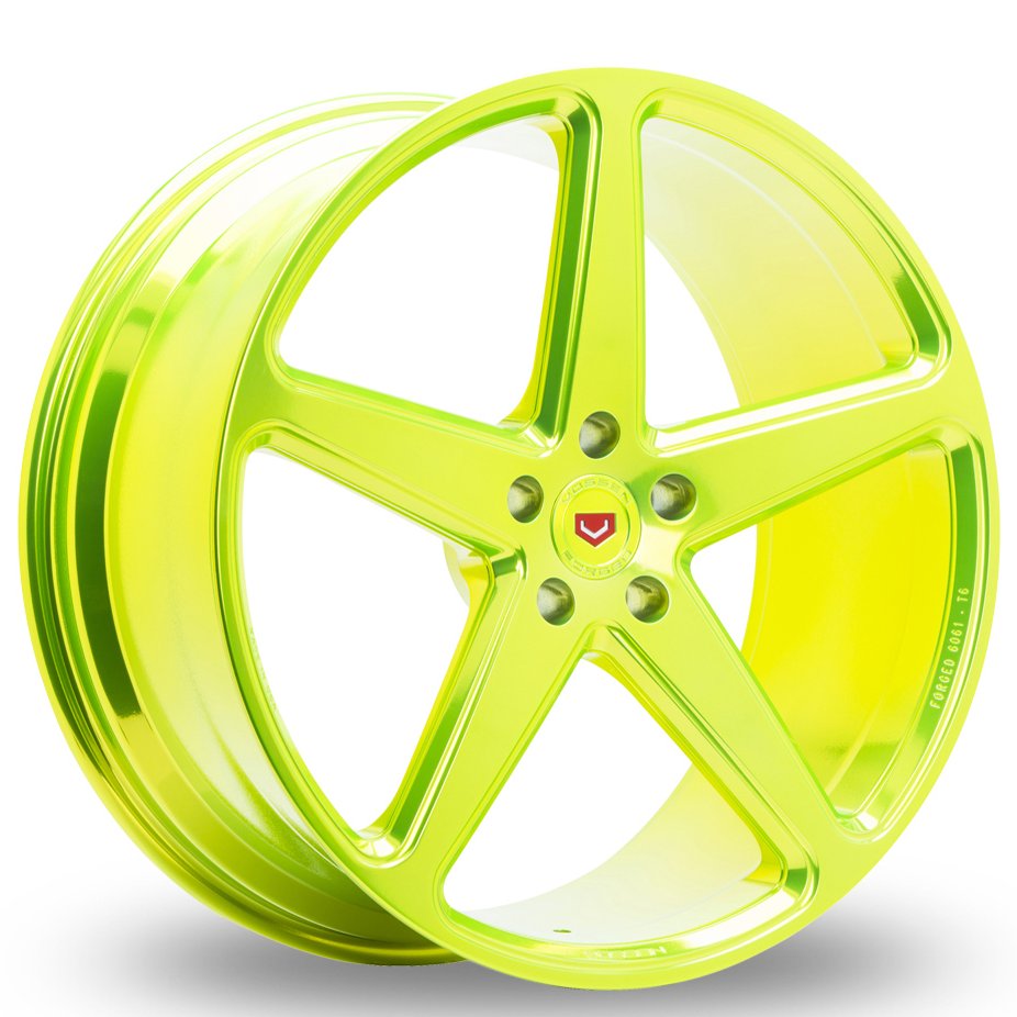 lime green alloy wheels