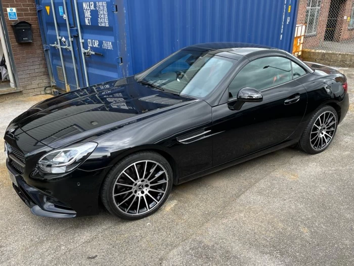  black Mercedes