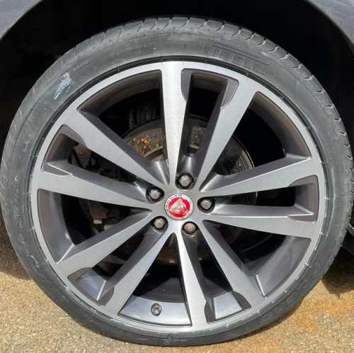 Damaged alloy wheels